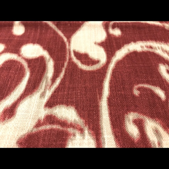 New Pottery Barn Anza Ikat Pillow Cover, Red / White,  20” - Picture 7 of 9